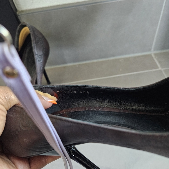 Gucci Chocolate Brown Peep-toe Heels - Picture 4 of 4